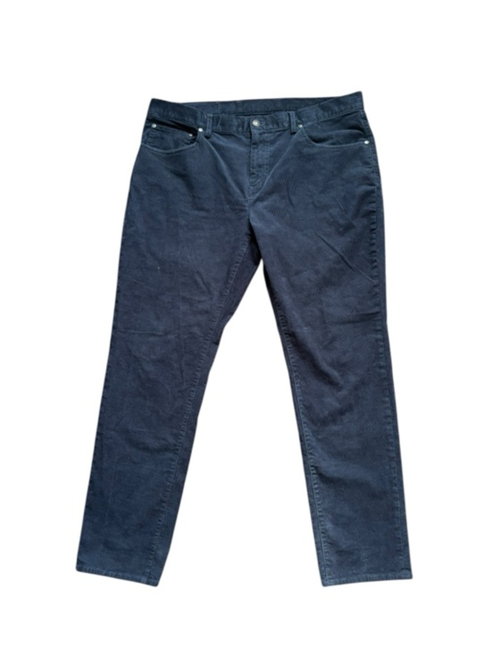 BROOKS BROTHERS Mens Corduroy Pants Navy Blue Flat Front Casual Cotton size38x30